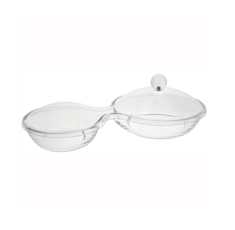 DOUBLE SERVING TRAY WITH LID
